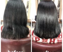 量が多く クセもあり 下ろしていたいけど いつも広がってまとまらなかった髪が 乾かすだけでキレイにまとまるようになりました 松山市の髪 質改善美容室dears ディアーズ